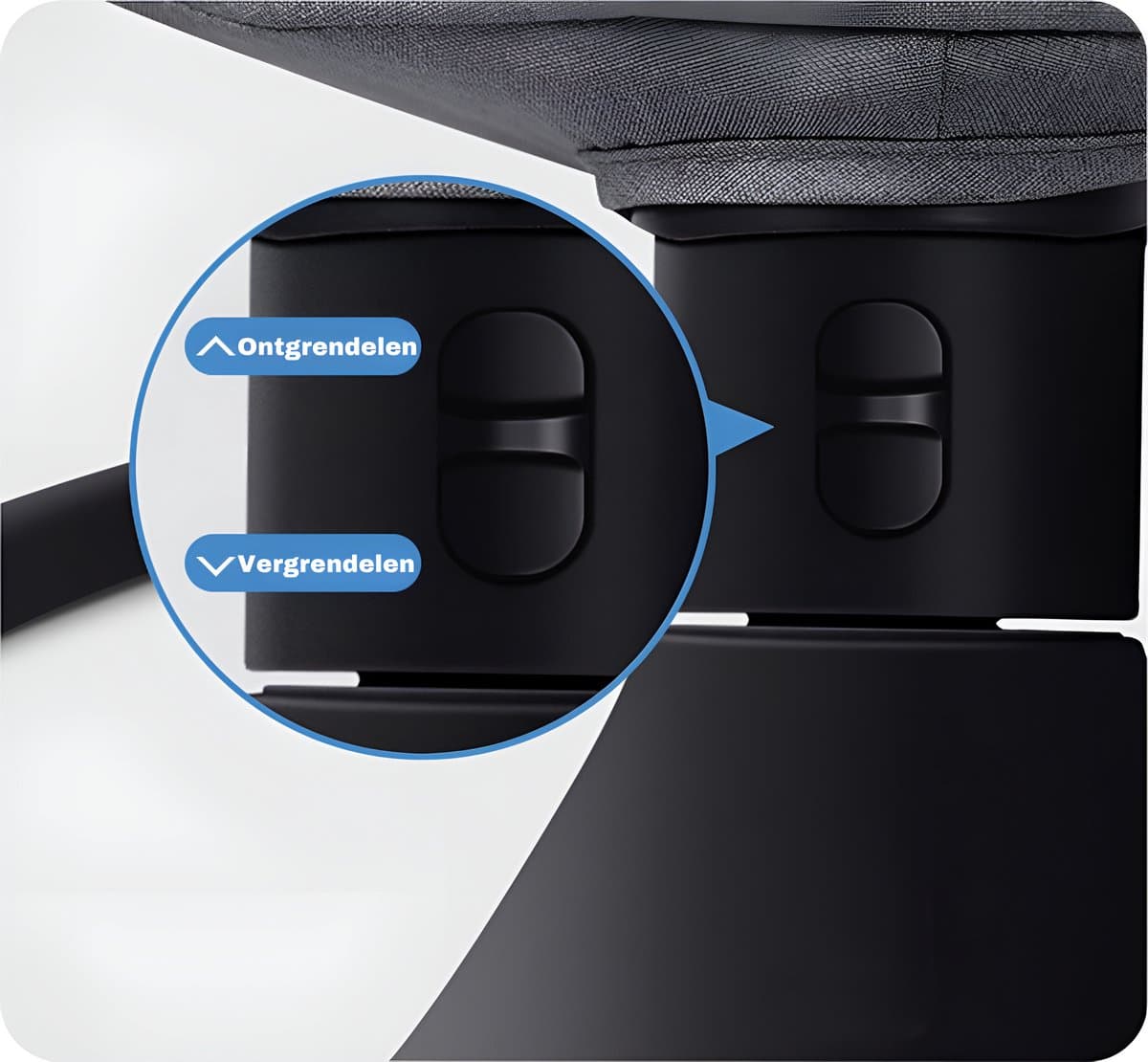 Khido® Elektrische Wipstoel - met Timer Afstandsbediening Bluetoothmusic - 5 Zwenksnelheden en 3 Zitposities - Babyschommel - Donkergrijs thumbnail 5