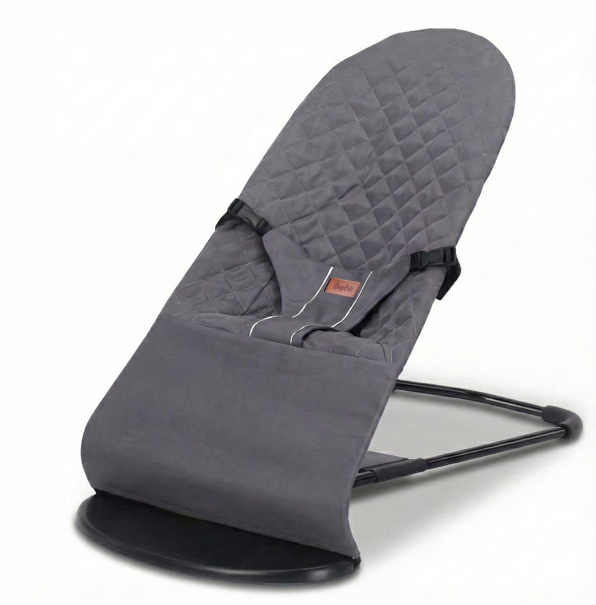 BayBoo Wipstoel Grijs - Baby Bouncer - Makkelijk Meenemen - Swing Stoel - afbeelding 1