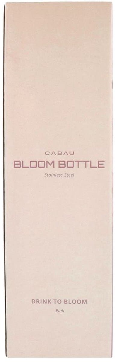 Cabau – Bloom Waterfles Staal – 870 ml – Pink – Roestvrijstalen Drinkfles met Rietje – BPA-vrij & Lekvrij – Thermosfles voor Sporten, Werk en Onderweg thumbnail 7