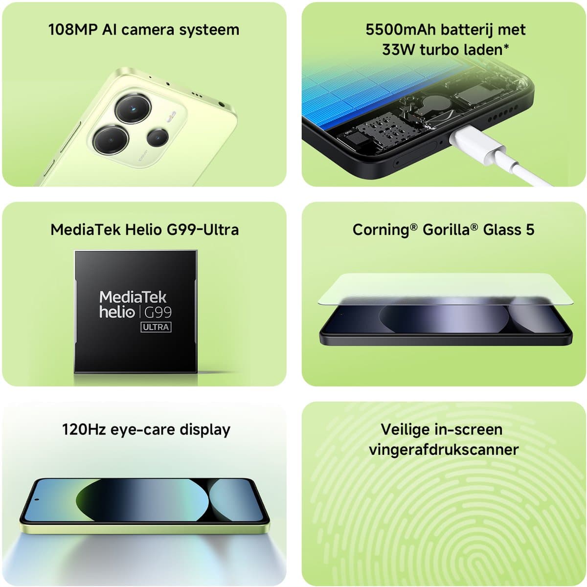 Smartphone-Redmi Note 14-8GB+256GB-Zwart thumbnail 7