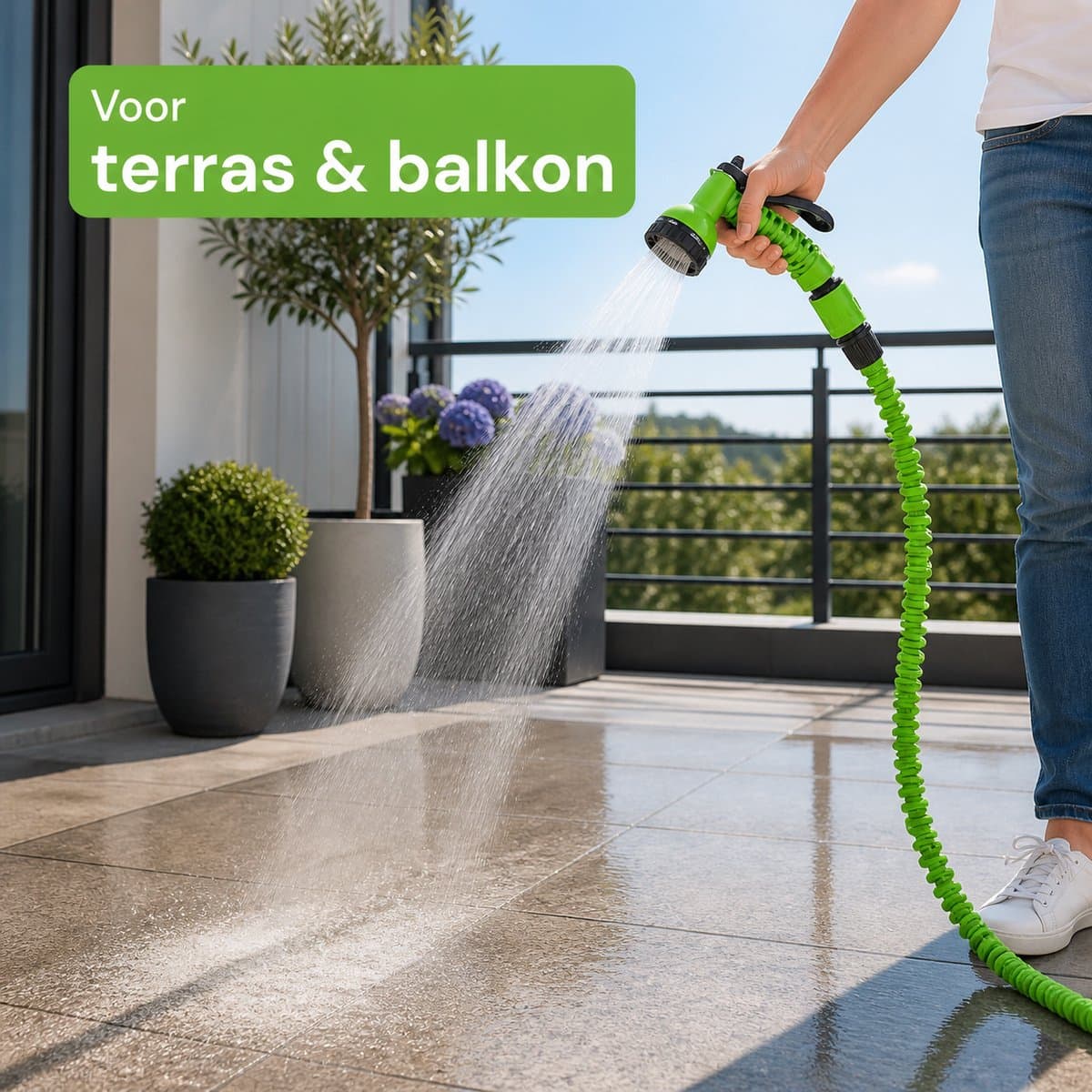 Tuinslang Uitrekbaar 10 meter - 7 Standen - Flexibel thumbnail 5