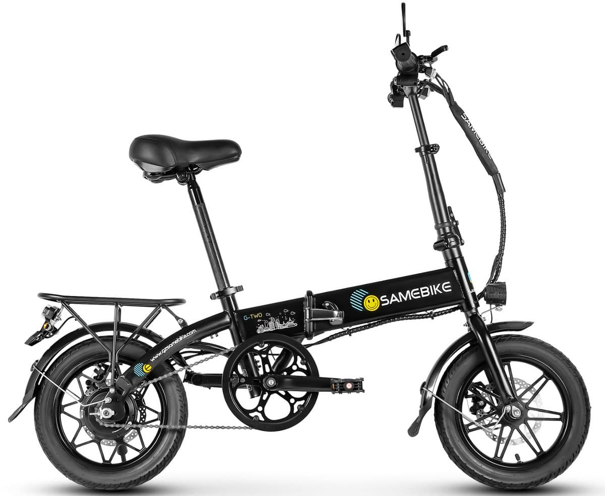 SAMEBIKE YINYU14 Elektrische fiets – vouwfiets – Topsnelheid 25 km/u – 250W motor – Actieradius 20-30 km – Zwart
