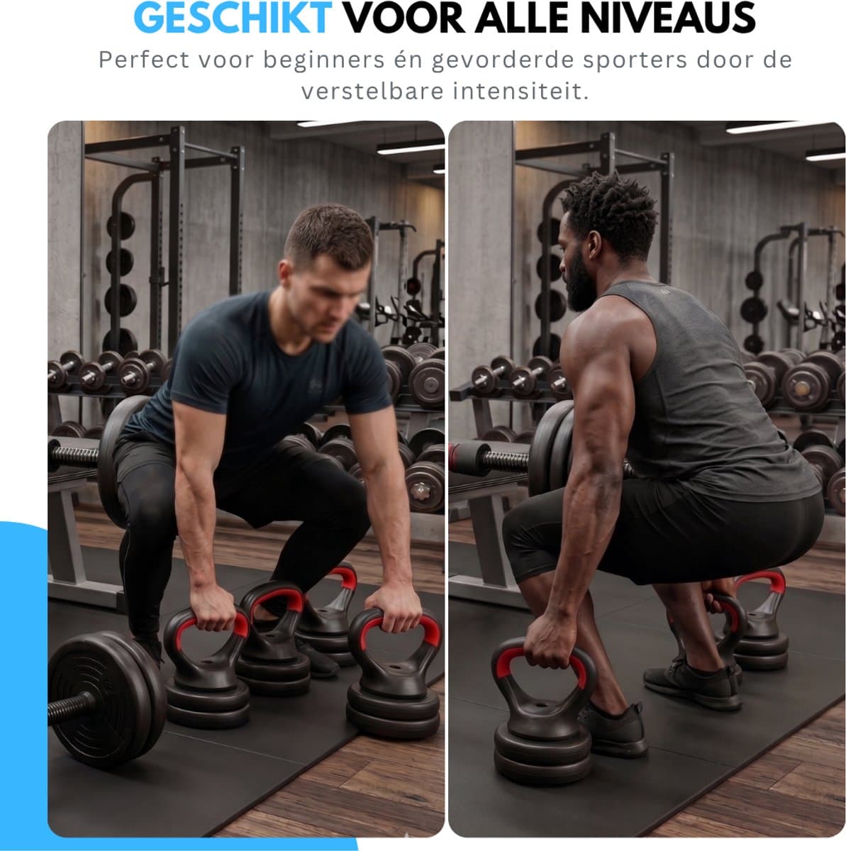 Truskore Halterset 20 KG - Dumbbell - Kettlebell - Gewichten Set - Opdruksteunen - Verstelbare Dumbells Set - Dumbbells - Dumbbell Set - Zwart/Rood thumbnail 3