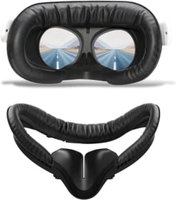 Productfoto van VR Gezichtskussen - Gezichtsinterface Vervanging - Comfortabel VR Gamers - Anti-condens en Lichtblokkering - Meta Quest 2 - Zwart