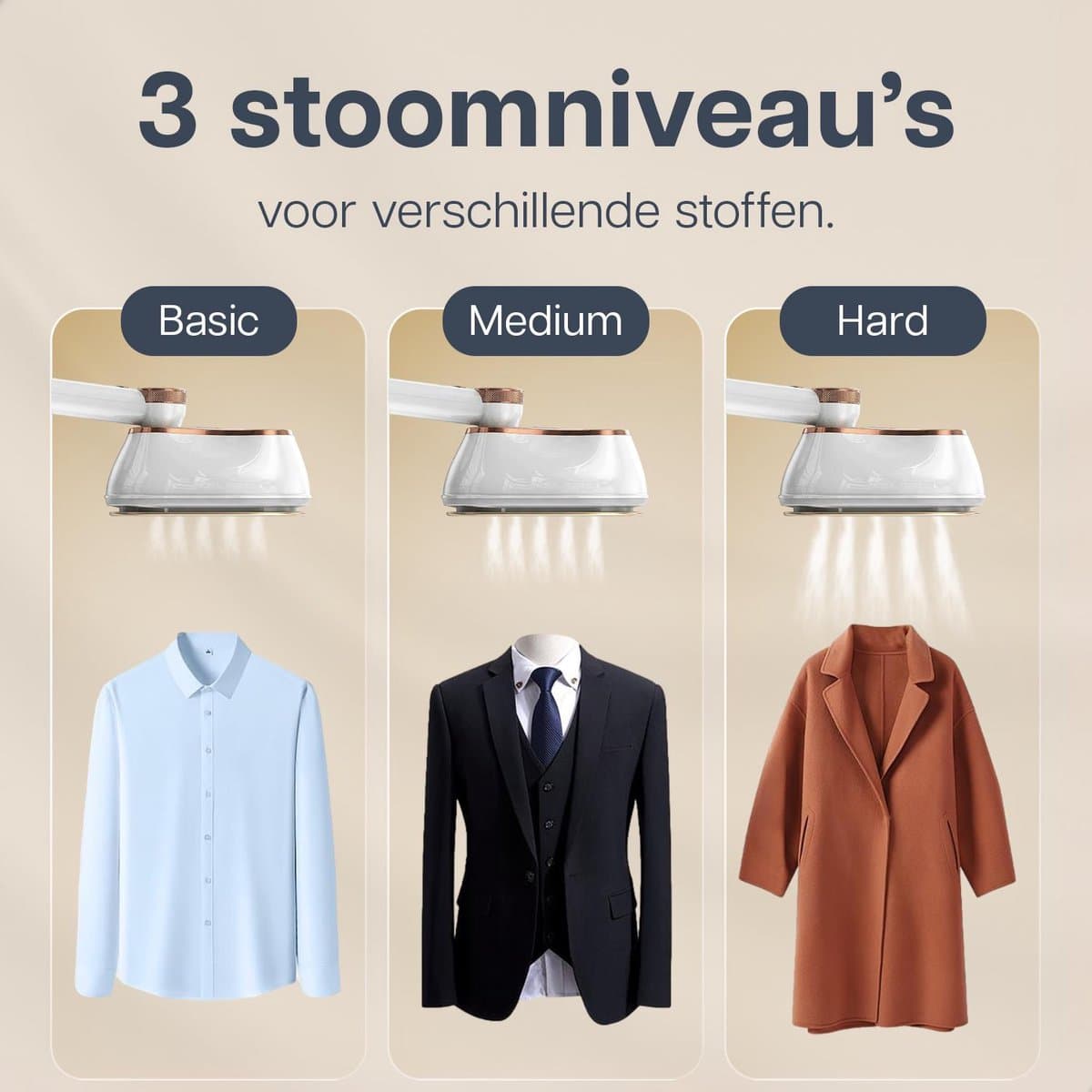 Vaptron glide Kledingstomer Handstomer mini strijkijzer 1300W 2.5M Netsnoer thumbnail 6