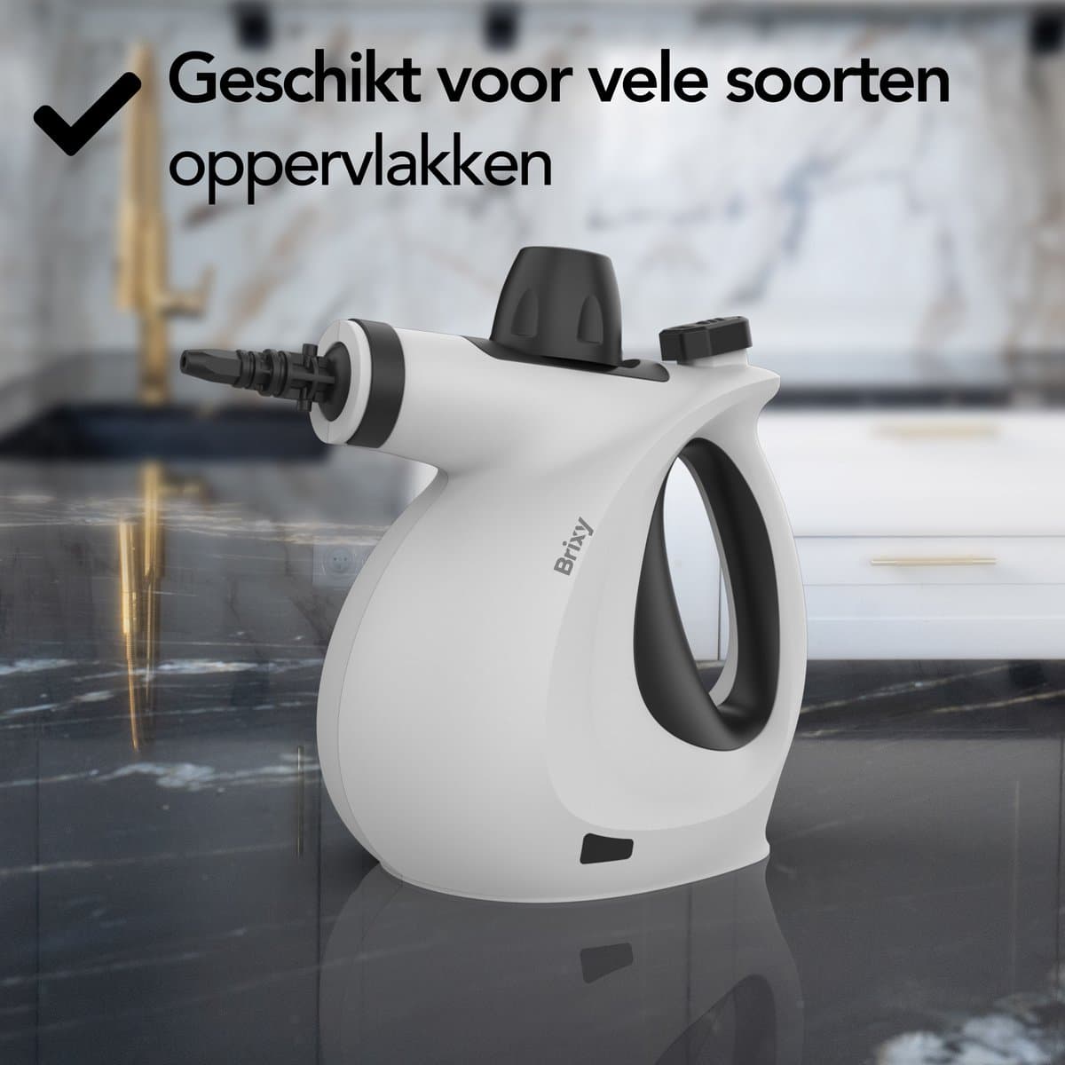 Stoomreiniger - Handstoomreiniger - Vlekkenreiniger - Vloer, Badkamer, Keuken - Tapijtreiniger - 1200W - Infinity Goods thumbnail 4