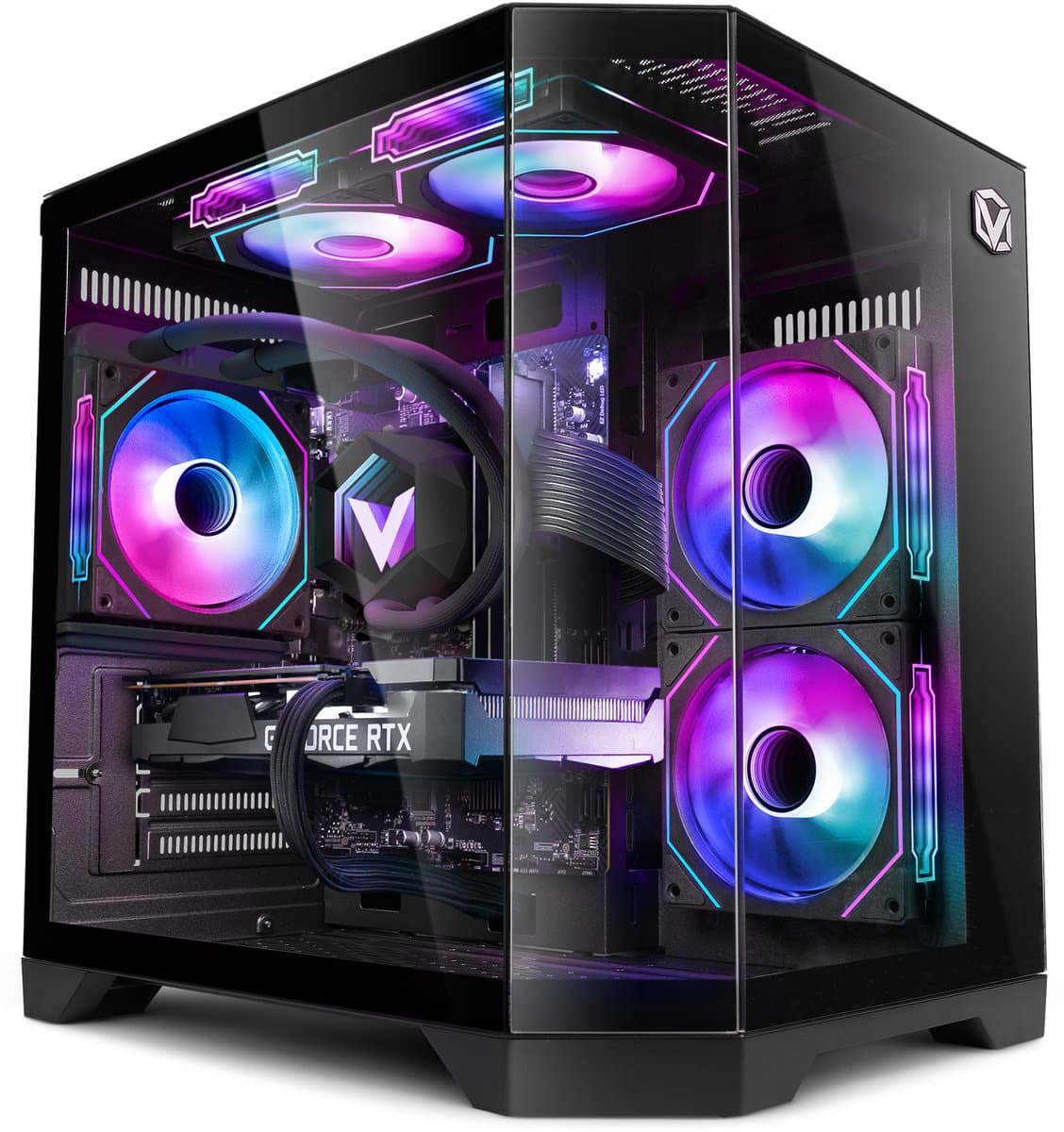 Vibox Gaming PC - Ryzen 7 5700X - RTX 5060 Ti - 16GB RAM - 1TB SSD - Windows 11 - WiFi 6 + Bluetooth 5.4 - Waterkoeling