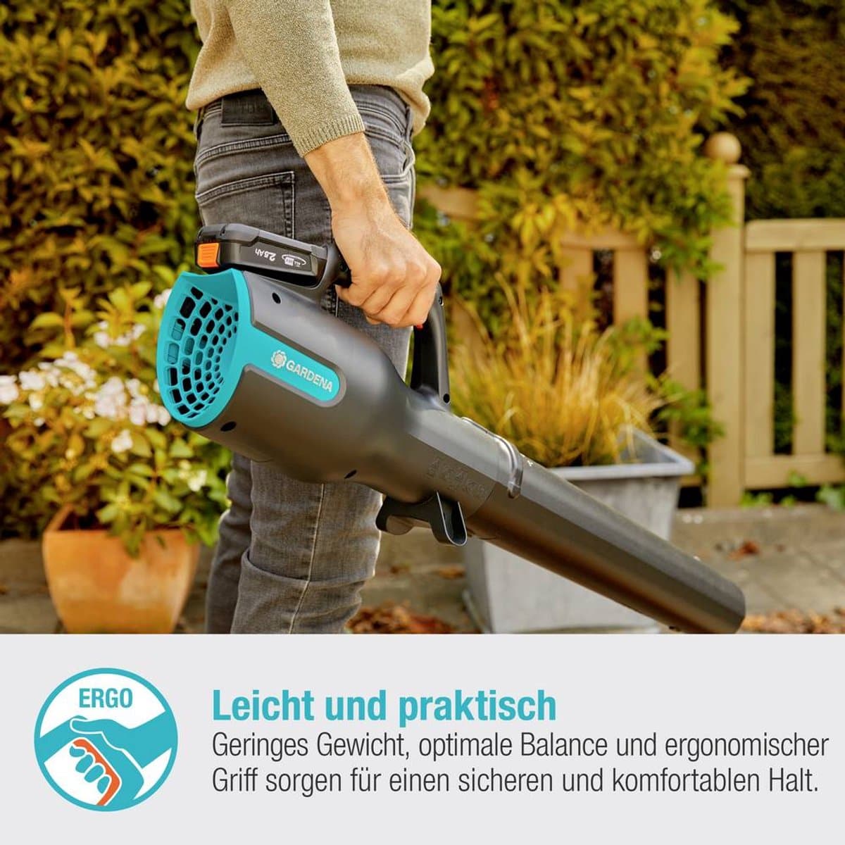 GARDENA PowerJet Accu bladblazer - 18V P4A solo - Excl. accu en lader thumbnail 5
