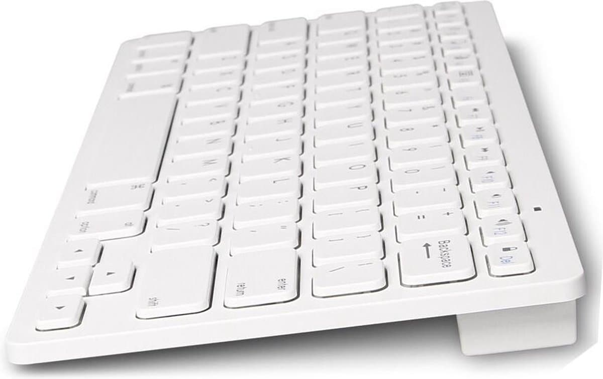 Draadloos Toetsenbord - Wireless Keyboard - Bluetooth - Zilver thumbnail 2
