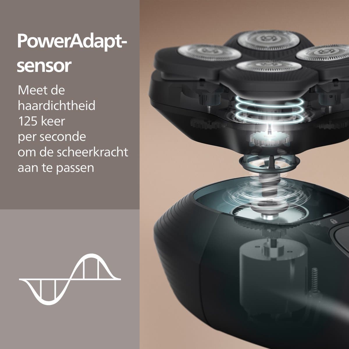 Philips Series 5000 Headshaver - Scheerapparaat mannen hoofd - Wet&Dry - Flexibele scheerkop - Zwart - HS5980/15 thumbnail 7