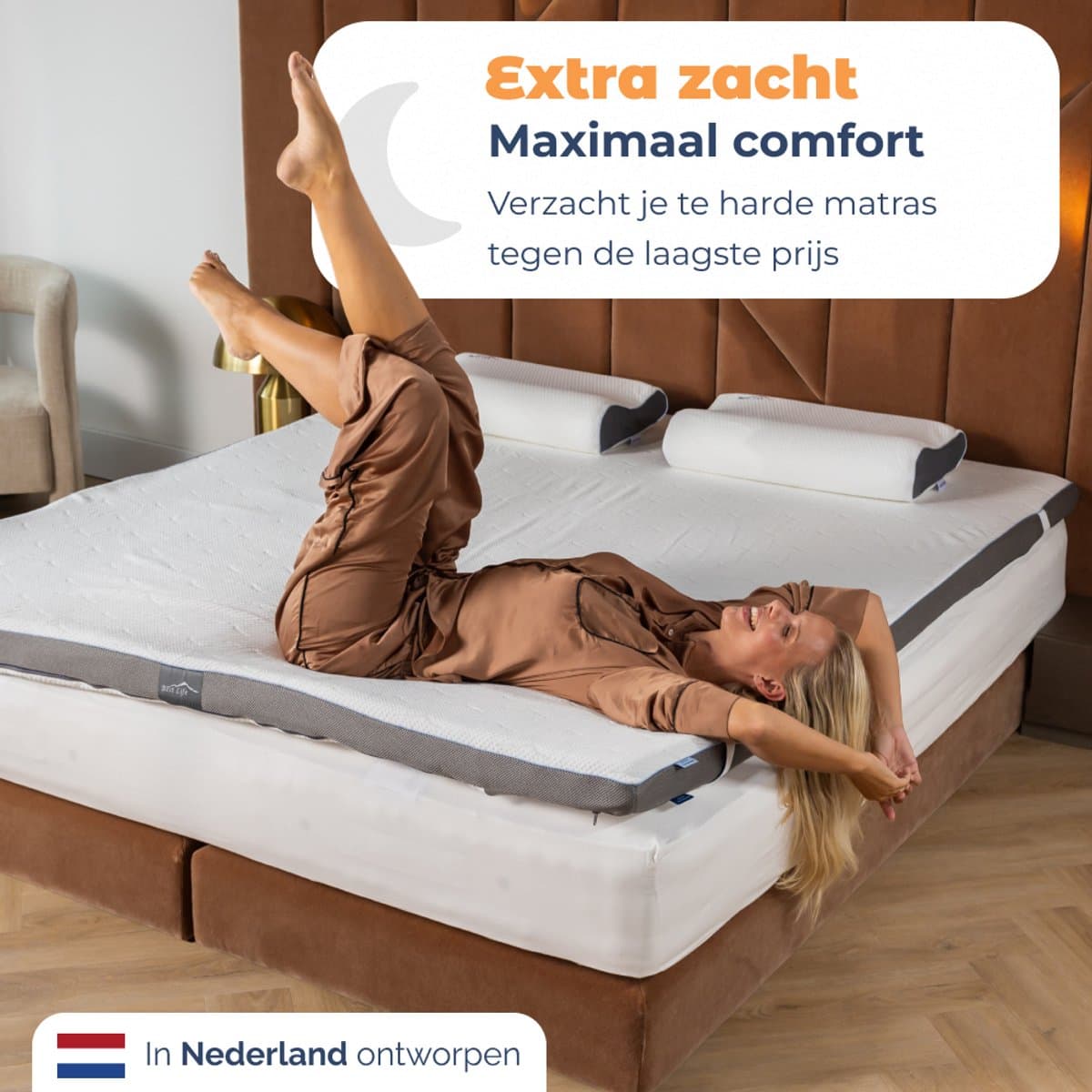 Best Life Matras Topper 140x200 - Topdekmatras - Tencel - Topmatras 6 CM thumbnail 4