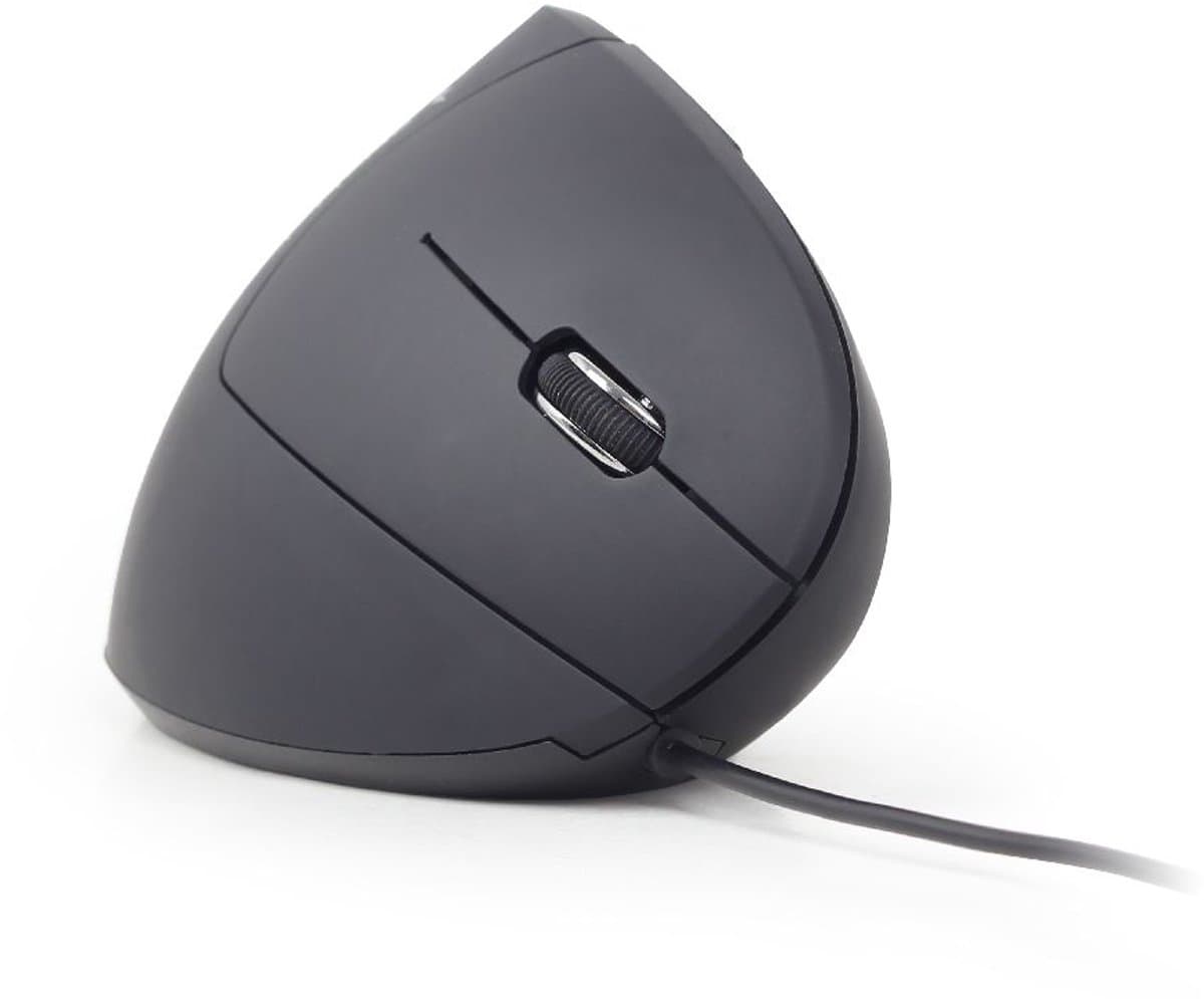 Gembird Ergonomische Bedrade Optische Muis - Rechtshandig Verticaal Ontwerp voor Comfort en Precisie bij Internetten en Gamen, Zwart thumbnail 6