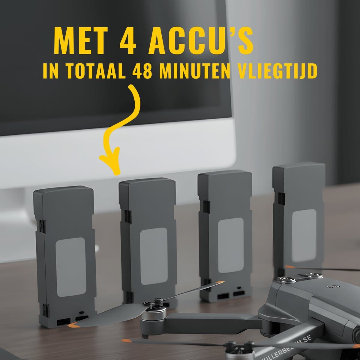 Killerbee X1 SE Sky Predator – Drone met 4 accu's & obstakelontwijking thumbnail 3