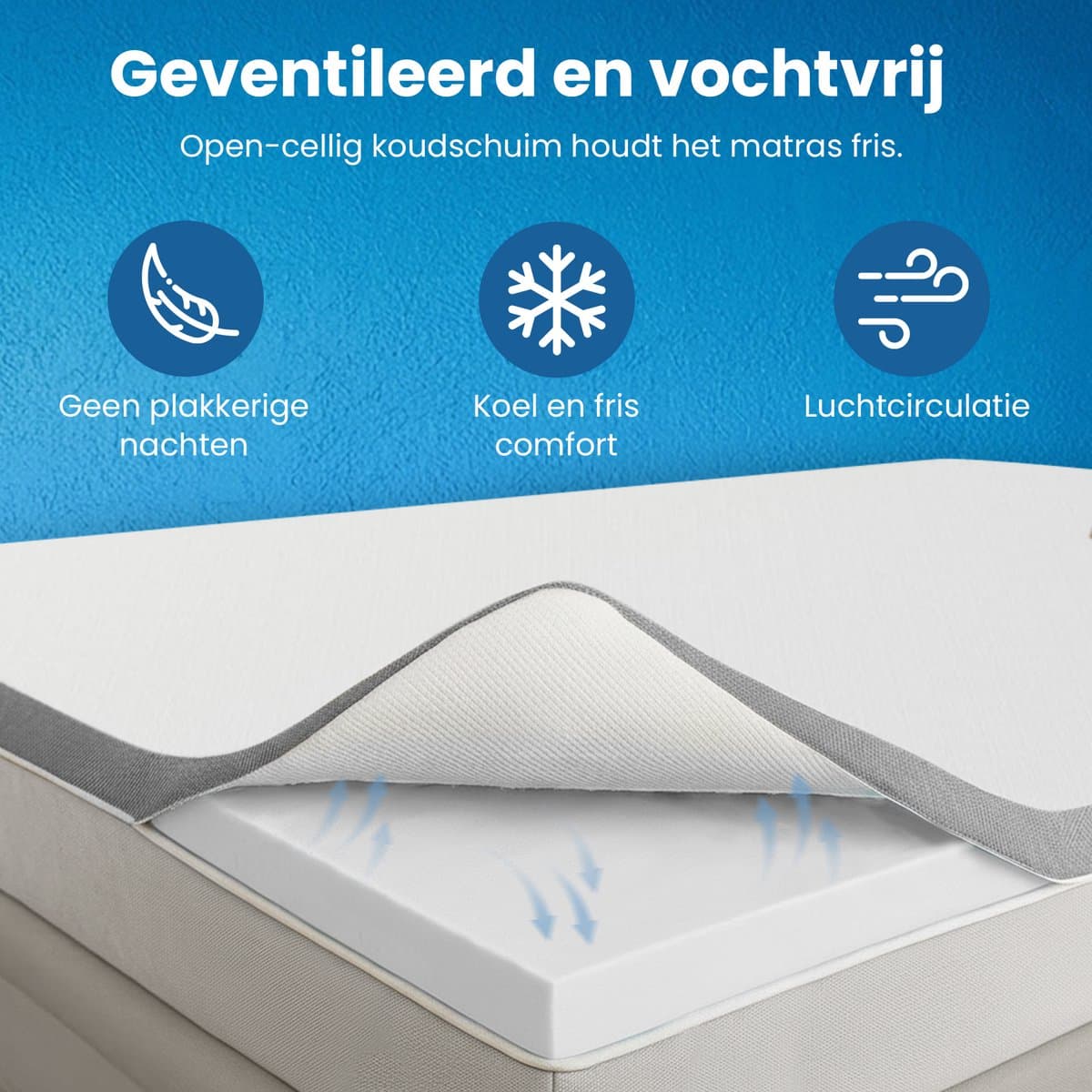 Cocoon Dreams Matras 140x200 – NASA Koudschuim & Bamboe Tijk thumbnail 2