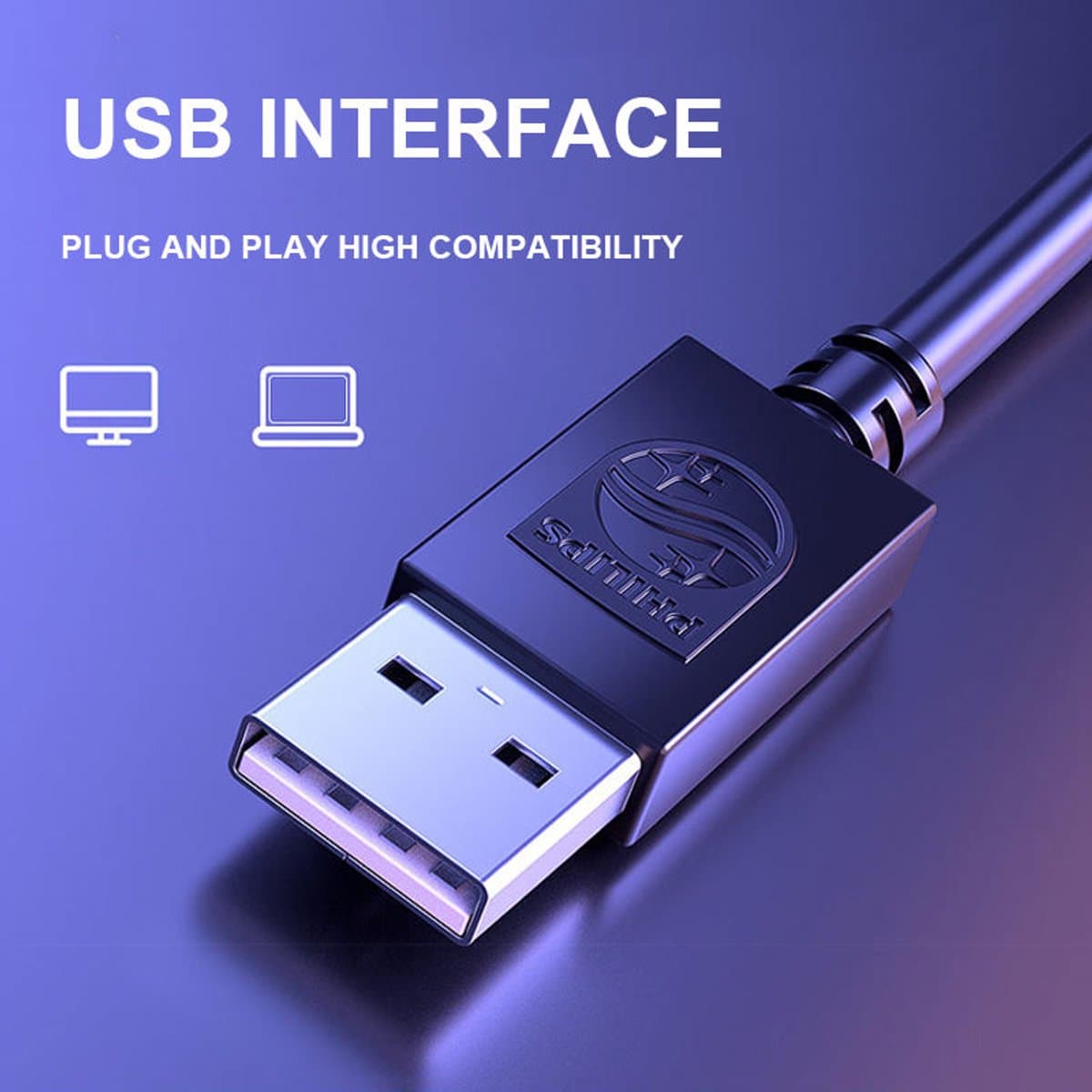 Gaming Muis Zwart – RGB Verlichting – USB – 3 Instelbare DPI (800/1200/1600) – Ergonomisch – Bedrade Muis voor PC & Laptop thumbnail 2