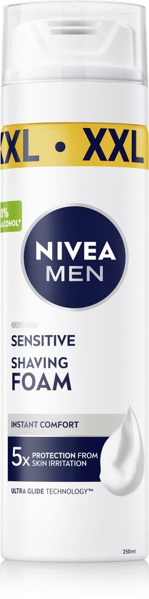 NIVEA MEN Sensitive Skincare Kit Geschenkset Mannen - Cadeauset Mannen met Scheershuim, Gezichtsreiniger & Crème - Verjaardag cadeau thumbnail 5