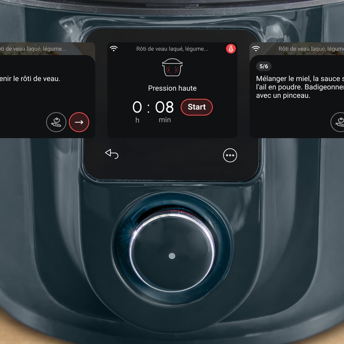 Moulinex Cookeo Infinity CE97GUF0 – Multicooker - 17-in-1 – Snelkoken & airfryer – 6L – Recepten met MyMoulinex app thumbnail 3