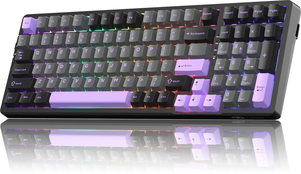 MageGee Light100 - Mechanisch Gaming Toetsenbord - Gaming Keyboard - Draadloos - RGB thumbnail 7