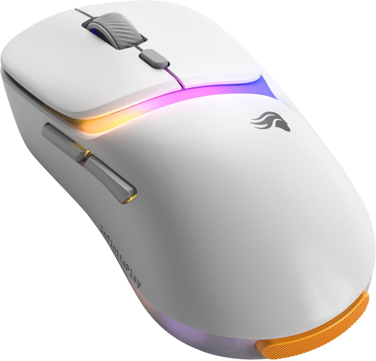 Glorious Gaming - draadloze gamingmuis Model D3 - Uitwisselbaar InfinitePlay-batterijsysteem, 8k polling, 130M click optische schakelaars, licht gewicht van 69 g, 30K DPI optische sensor, RGB - Wit thumbnail 6