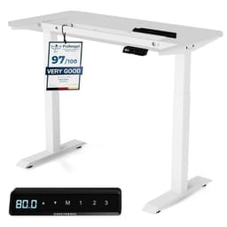 Productfoto van Desktronic HomeOne zit-sta bureau, elektrisch, wit, 72-119 cm