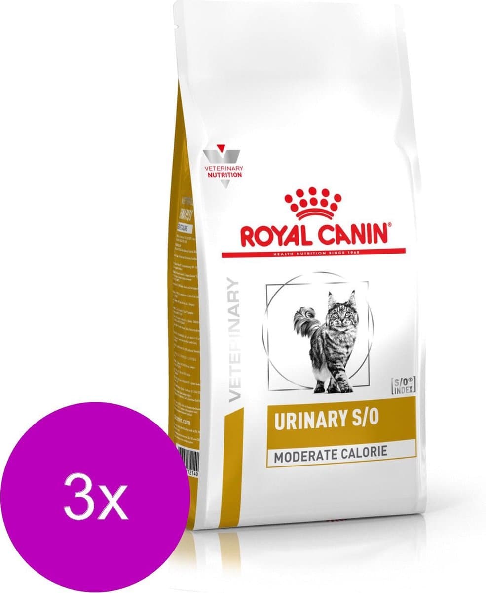 Royal Canin - Kattenvoer Droog Urinary S/O Moderate Calorie - 3 x 3,5 kg thumbnail 2