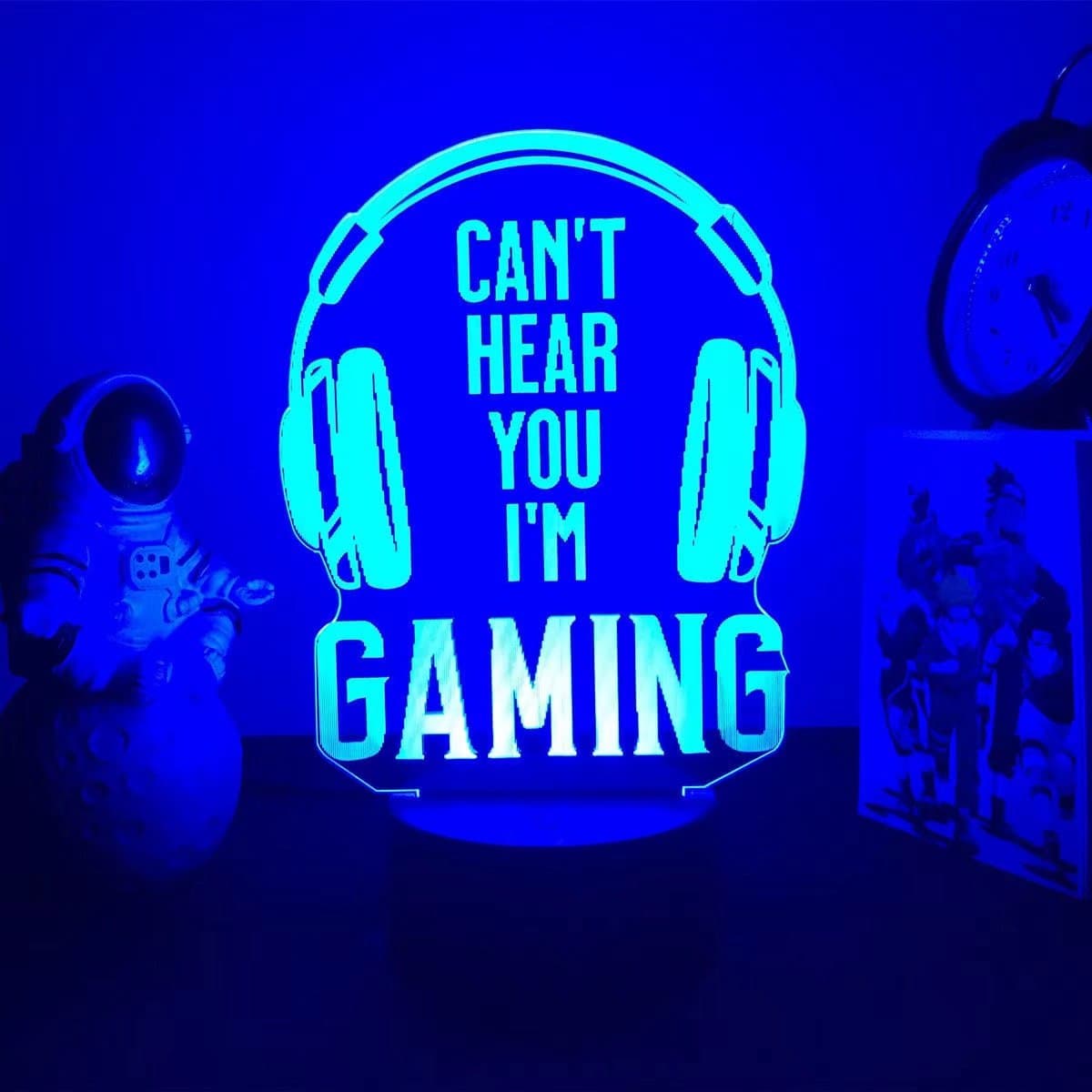 Samstyle - Game LED Lamp - 16 kleuren - 3D Game Light - I Am Gaming - Afstandsbediening - Sfeerlamp thumbnail 2