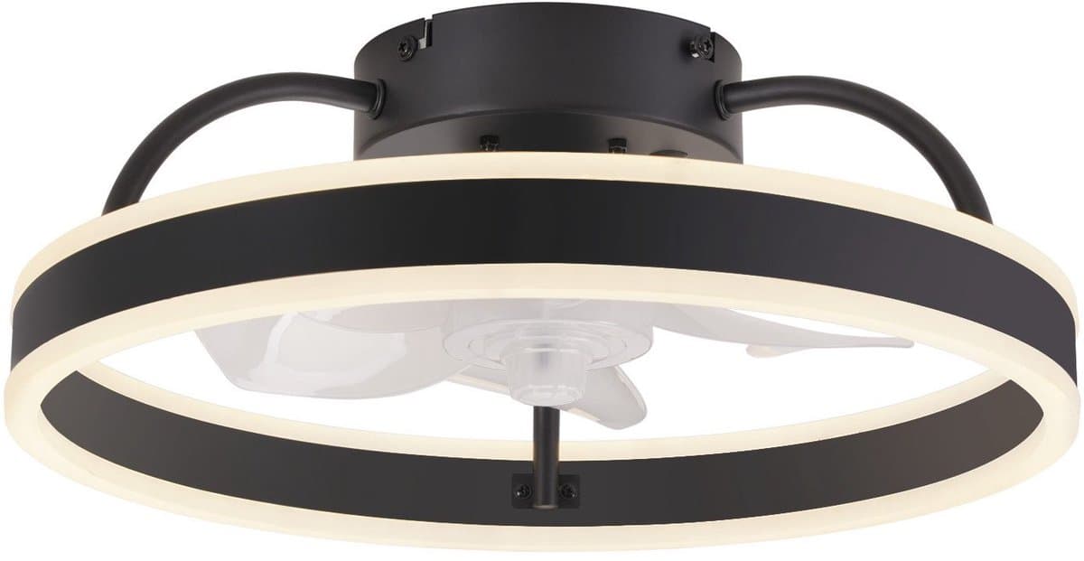 Glitzerlife - Plafond ventilator met verlichting met verlichting - Dimbare LED ventilator lamp plafond - Stille plafondventilator Afstandsbediening - Zomer winter functie - Modern design - Ø40cm - Wit thumbnail 4