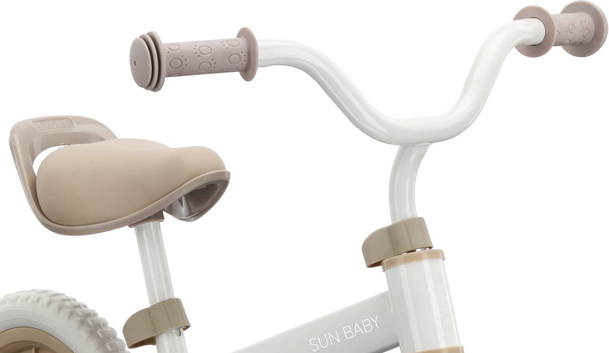 sun baby Loopfiets voor Kinderen 2 Jaar Molto Strada, max. 30 kg, Loopfietsen met schuimrubberen banden, verstelbaar zadel en stuur, stalen frame - Beige thumbnail 3