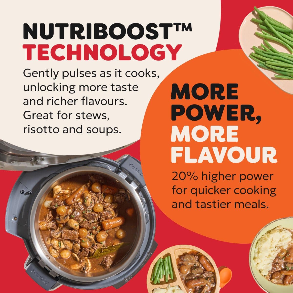 Instant Pot Pro 5,7L Multicooker Coconut White - 10-in-1 Snelkookpan - Slowcooker - Sous Vide - App Bediening - Nutriboost™ - 20% Meer Vermogen - Tot 6 Porties thumbnail 6