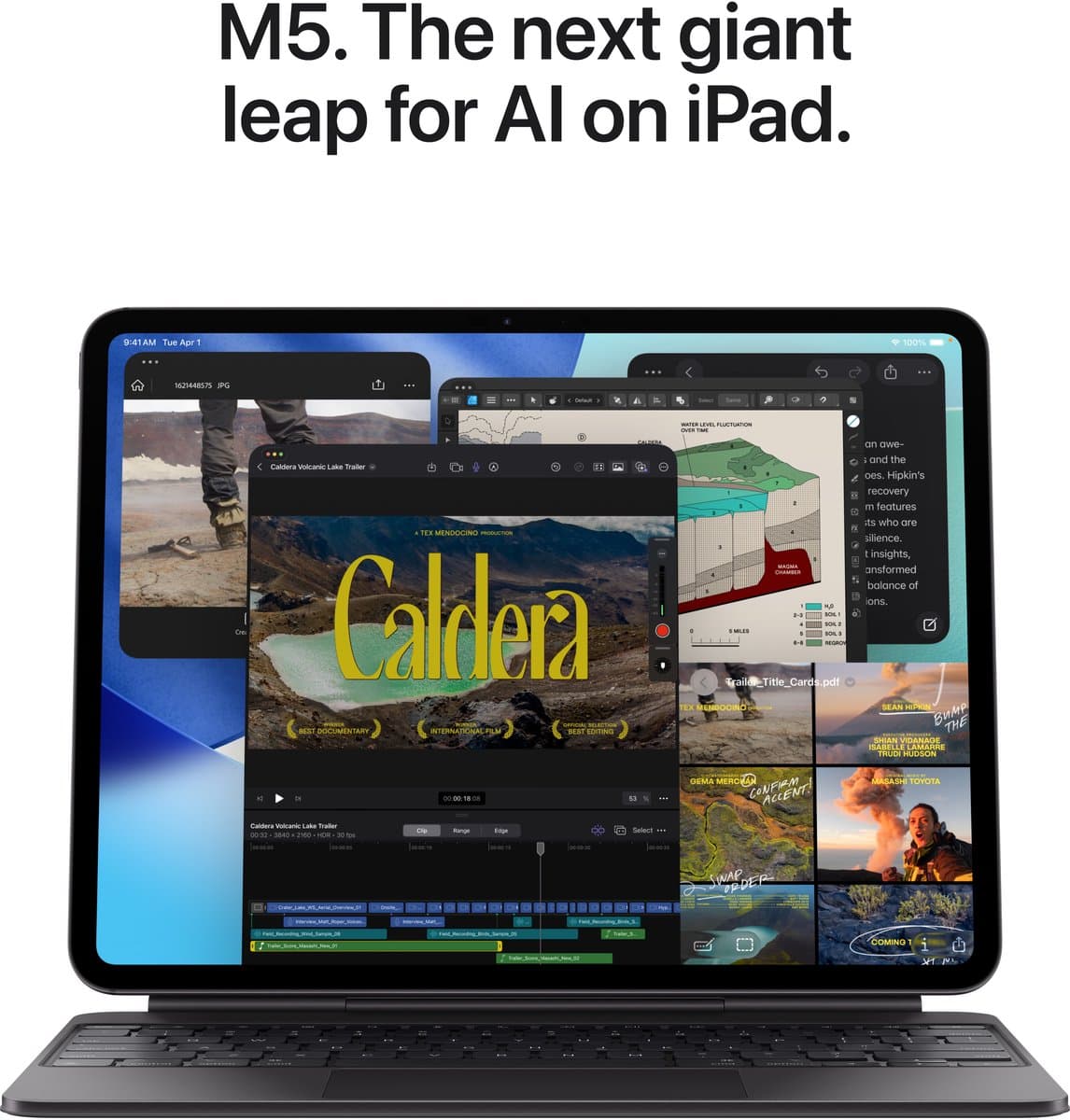 Apple iPad Pro 5G Apple M LTE-TDD & LTE-FDD 2 TB 27,9 cm (11") 16 GB Wi-Fi 7 (802.11be) iPadOS 26 Zilver thumbnail 7