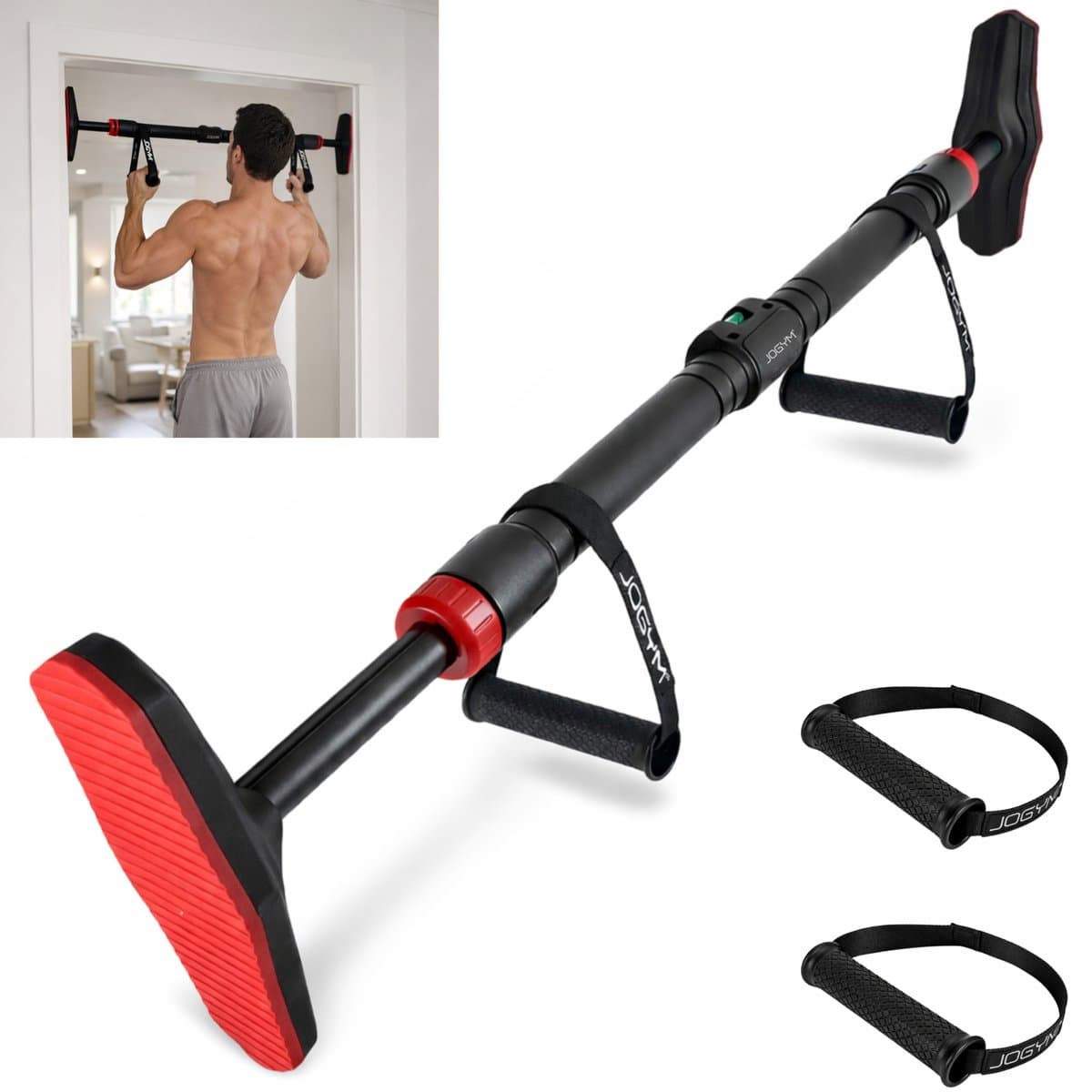 JOGYM Pull Up Bar - Sterke optrekstang zonder boren