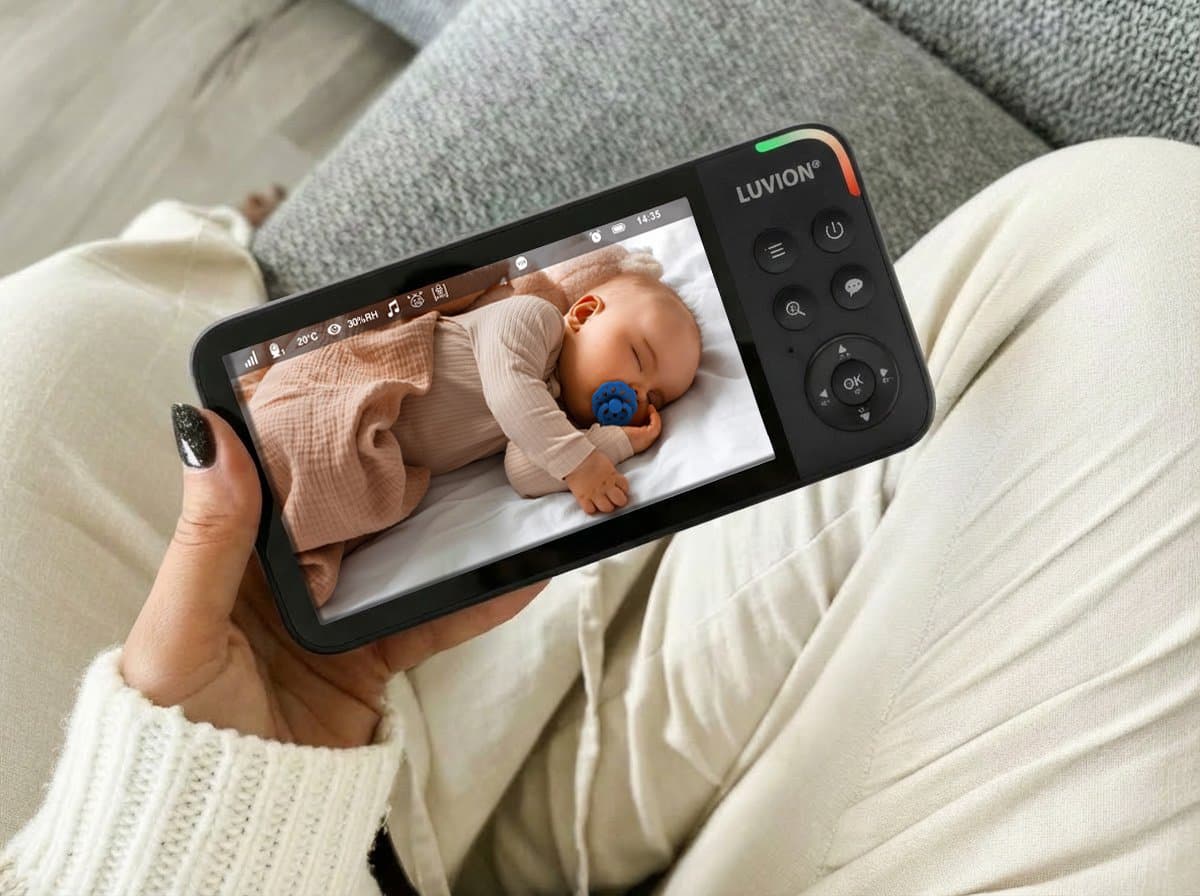 LUVION® Supreme Connect 3 Black – Babyfoon met Camera en App – Met en Zonder Wifi – Premium Baby Monitor thumbnail 3