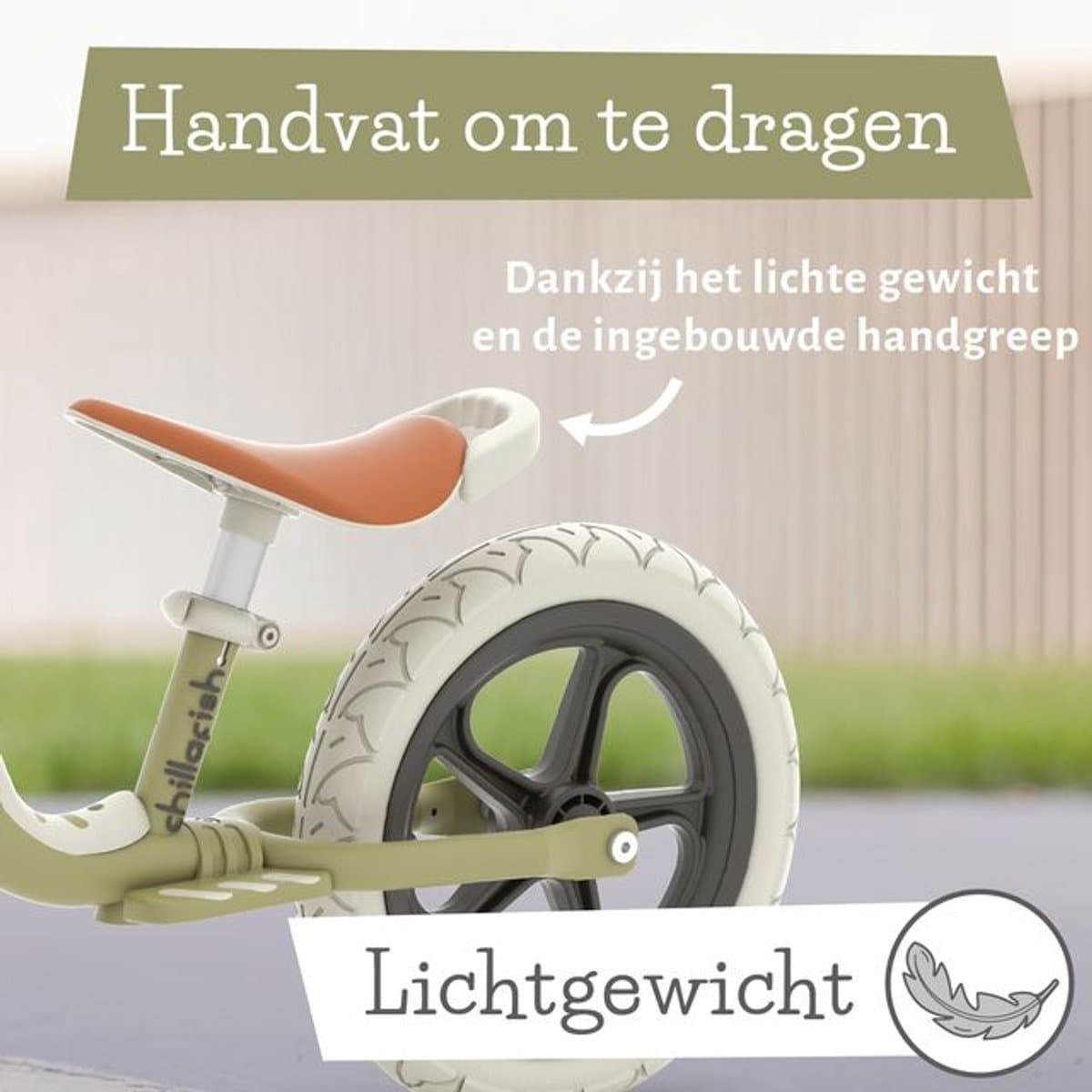 Chillafish Loopfiets 2 jaar - Lichtgewicht met verstelbaar zadel en stuur - Groen - Loopfiets voor jongens en meisjes tot 5 jaar met voetsteun, handvat om te dragen en 12" anti lek banden - Model Charlie Lux thumbnail 4