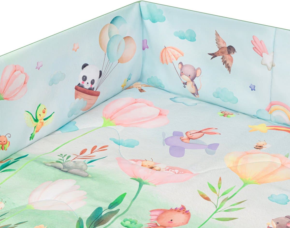 Lionelo Inga Multicolor – Multifunctionele Speelmat met Bogen – Speelkleed & Speelhek – 7 Sensorische Speeltjes – Baby Ontwikkeling & Motoriek thumbnail 8