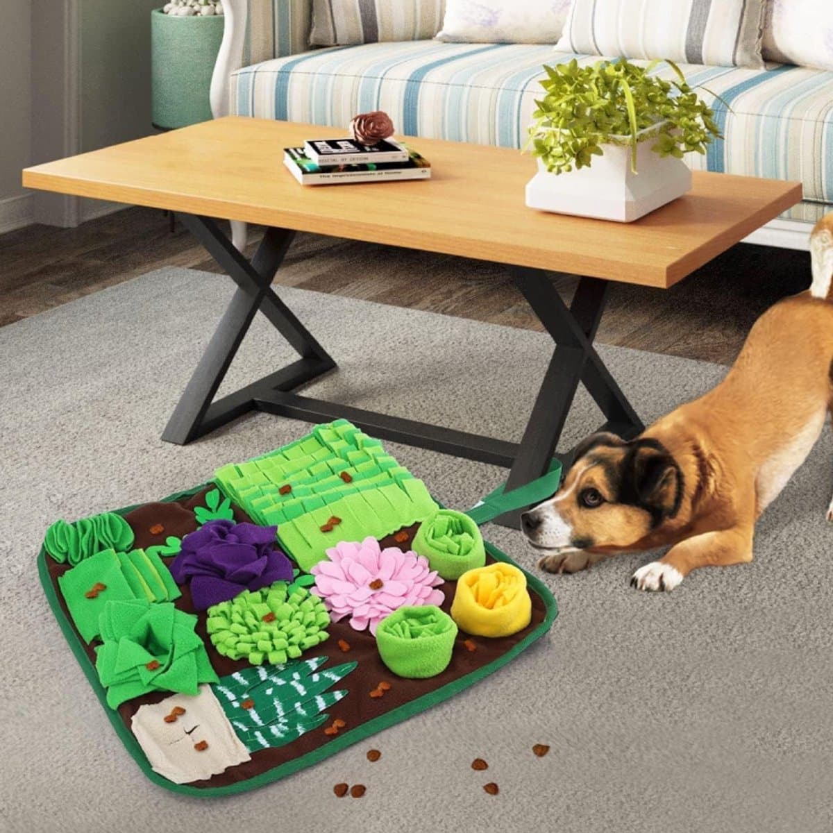 Snuffelmat Hond - Interactief Speelgoed - Honden Speelgoed - Katten Speelgoed - Kattenspeelgoed - Speelgoed Intelligentie - Opvouwbaar 40x40 thumbnail 6