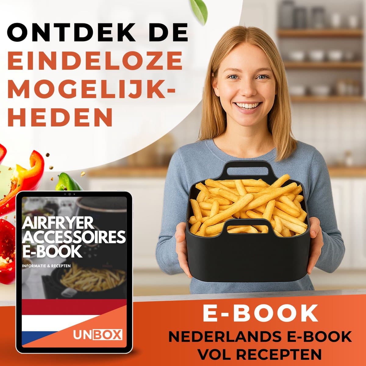 UNBOX 2 Stuks Airfryer Siliconen Bakje - Airfryer Accessoires - Airfryer Bakpapier - Airfryer Mandje voor Philips Airfryer 6,2L - Princess Airfryer XL 5,5L, 6,5L - Ninja Airfryer XXL 6,2L thumbnail 8