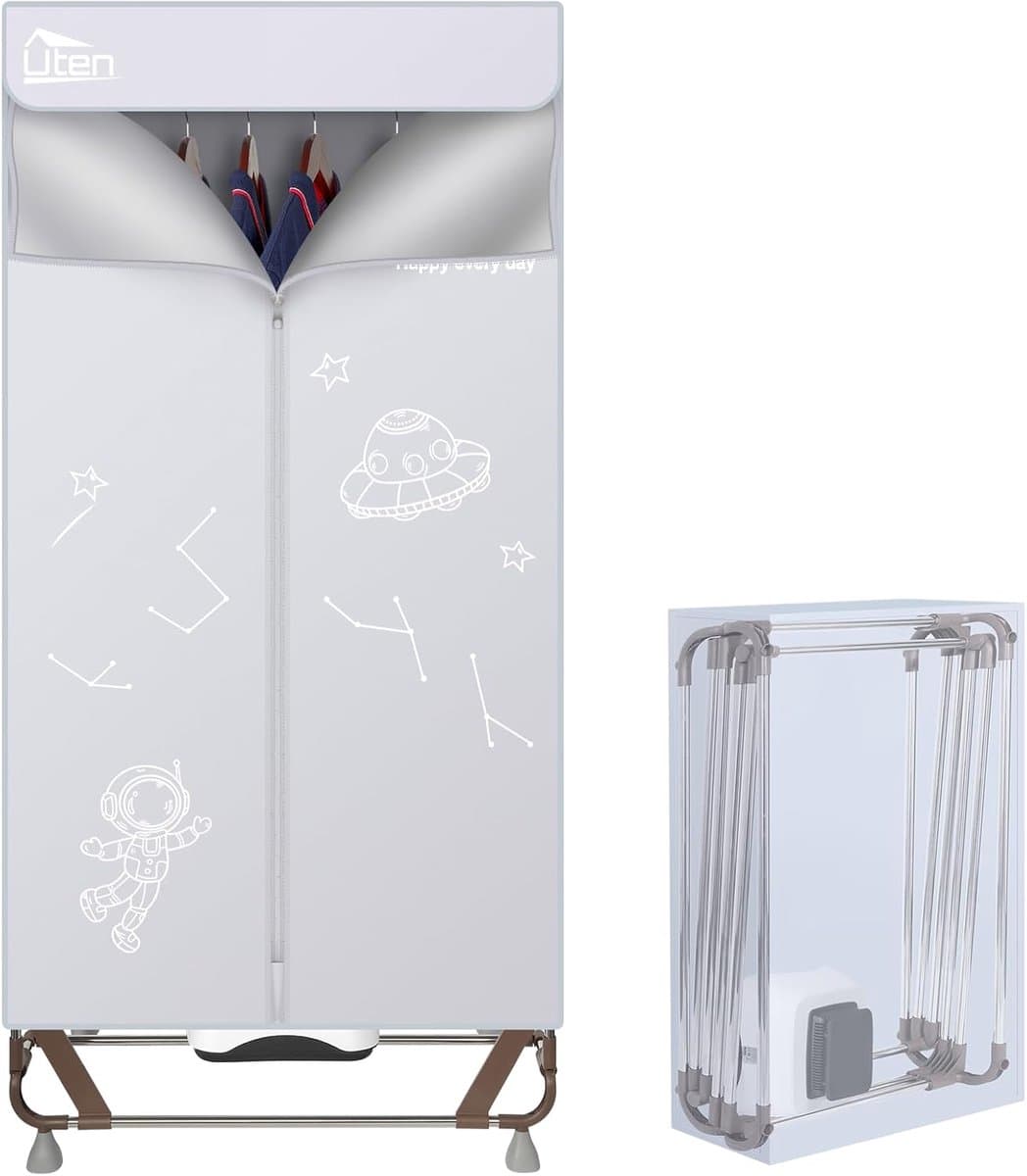RFWR® Draagbare Elektrische Wasdroger met Grote Capaciteit - 170 cm, 1500 W, Sneldrogend Design thumbnail 7