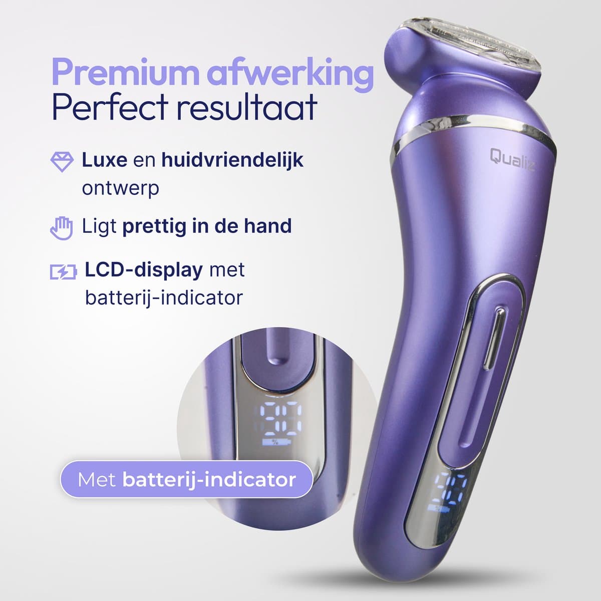 7 in 1 Ladyshave - Epileerapparaat Dames - IPX 7 Waterdicht - Oplaadbaar - Bikinitrimmer - Scheerapparaat Vrouw Intiem - Ladyshaves voor Vrouwen - Epilator - Trimmer Vrouw - Qualiz® thumbnail 3