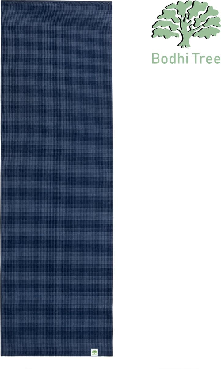 Bodhi Tree Yogamat 6 mm (183 × 61 cm) - Extra dik & antislip - Inclusief draagriem - Donkerblauw thumbnail 4