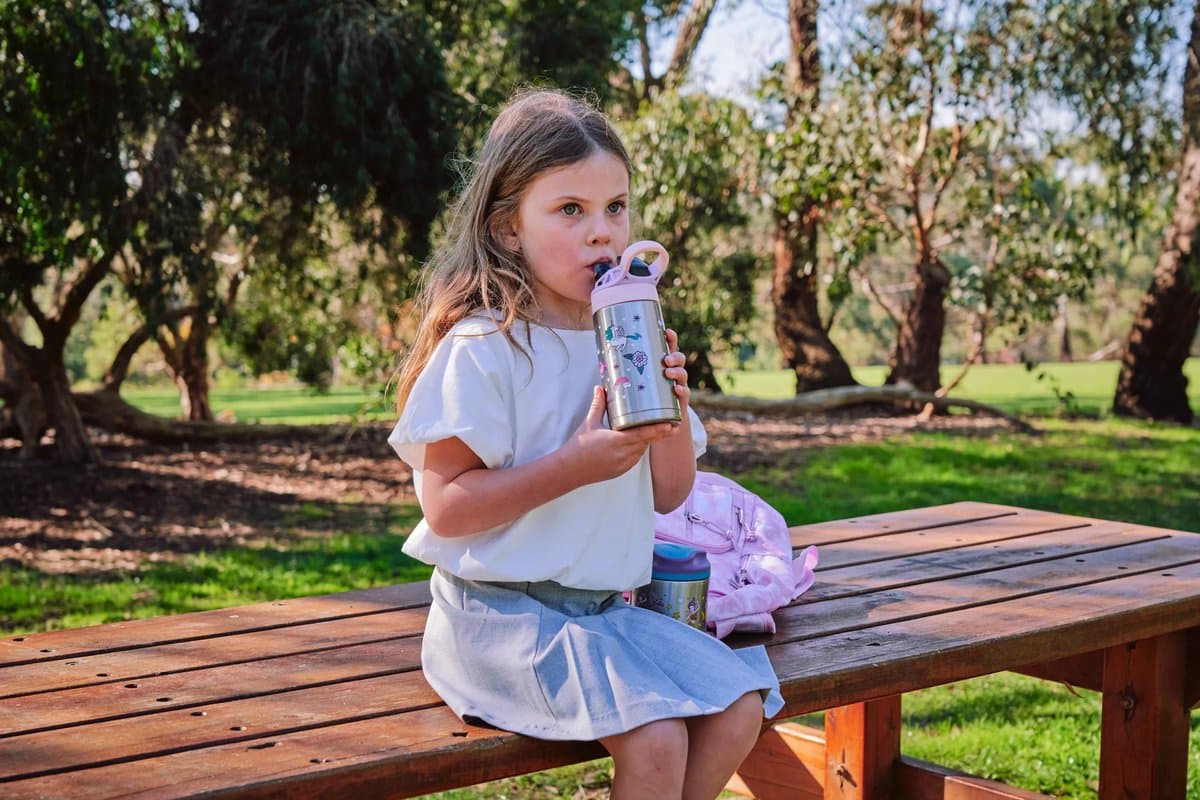 Contigo Easy Clean Autospout thermosfles met rietje voor kinderen, BPA-vrije roestvrij stalen waterfles, 100% lekvrij, makkelijk te reinigen, ideaal voor dagverblijf, school en sport, 380 ml | Flying Unicorn thumbnail 4