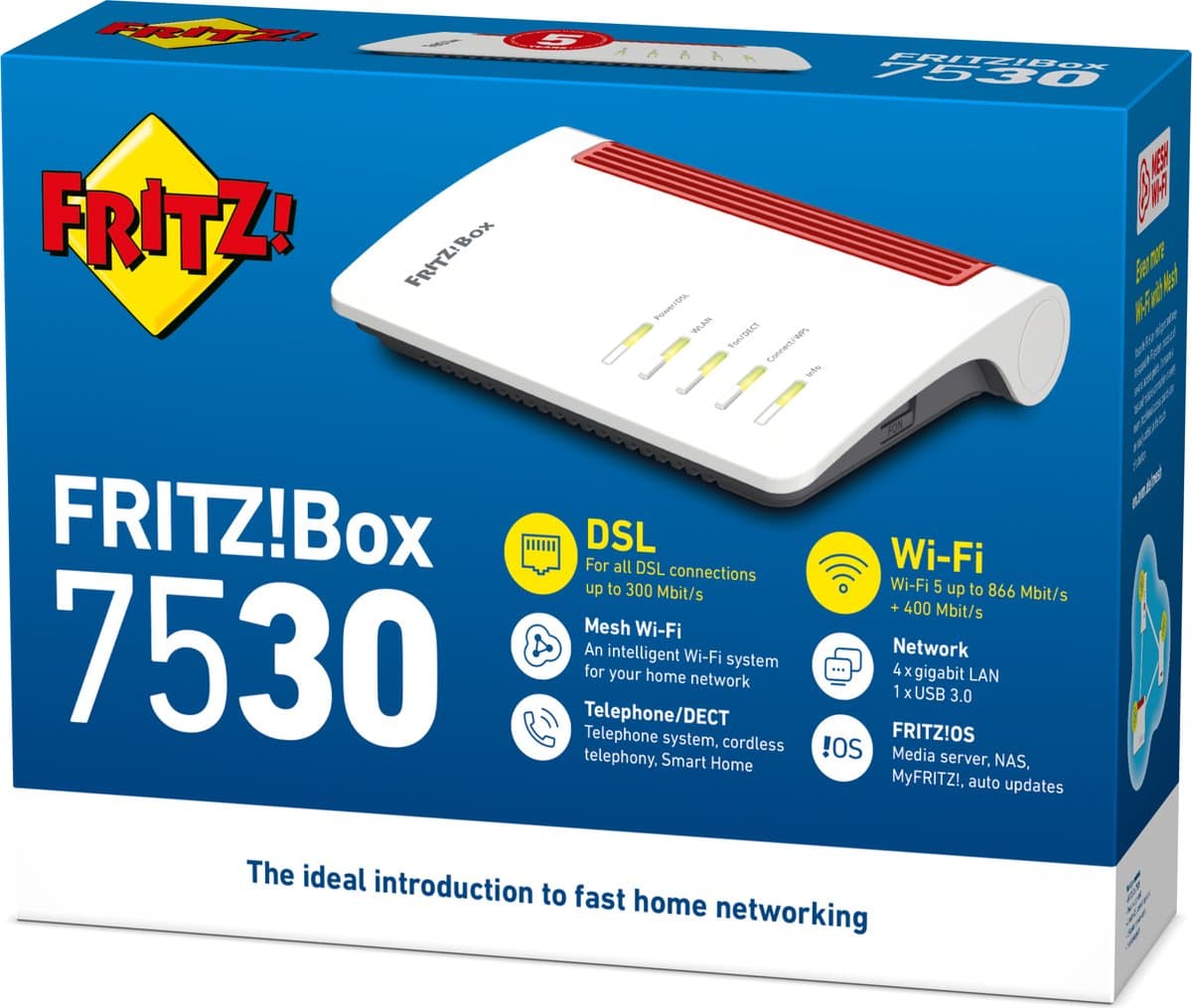 AVM FRITZ!Box 7530: Mesh-router met WiFi 5 voor smart homes thumbnail 5