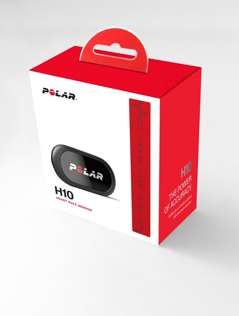 POLAR H10 Hartslagsensor - BLE ANT+ - Pro Borstband Red Beat M-XXL thumbnail 5