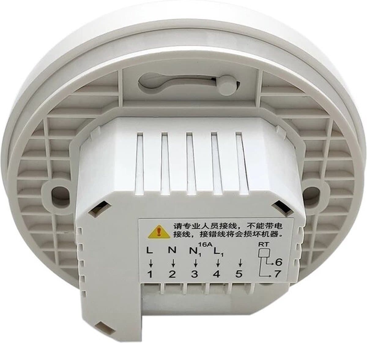 TechU™ Smart Thermostaat Round – Wit – Alleen voor Gas Boiler – Wifi & App – Google Assistant & Alexa – Persoonlijk programma instelbaar thumbnail 7