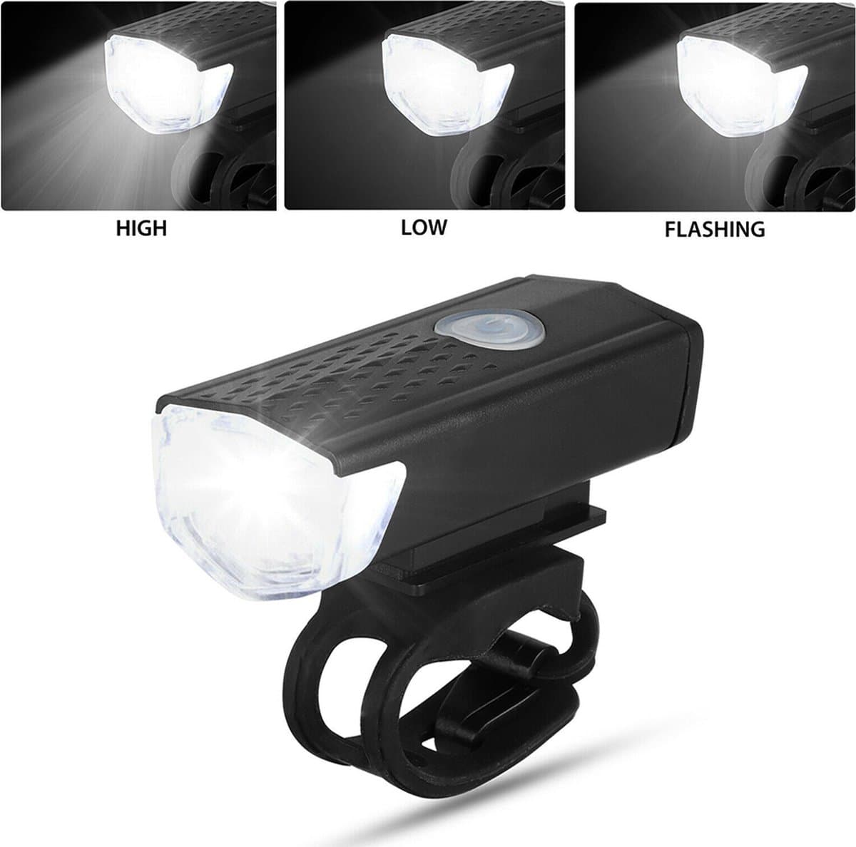 Fietsverlichting - Set voor- en achterlicht - Oplaadbaar - USB - Voorlicht Fiets - Achterlicht Fiets - Verlichting thumbnail 5