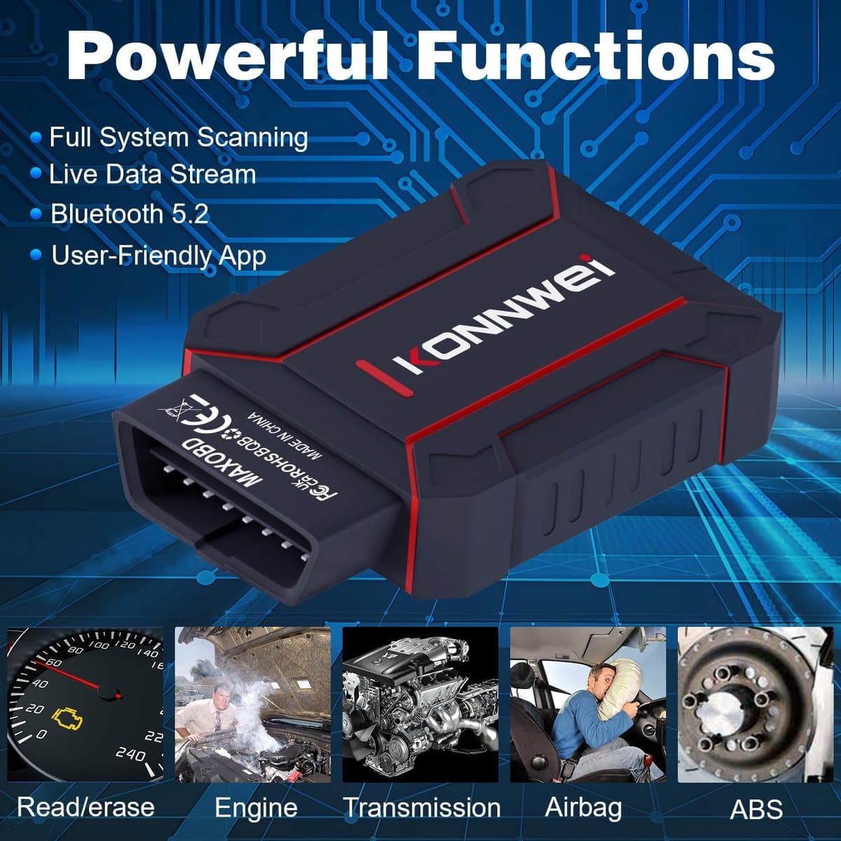 Konnwei MAXOBD - OBD2 - Diagnostische Scanner thumbnail 7