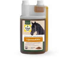 VITALstyle Lijnzaadolie - Paarden Supplement - Dé Gezonde Aanvulling Op De Voeding - Met Omega 3, 6 & 9 Vetzuren - 1 L