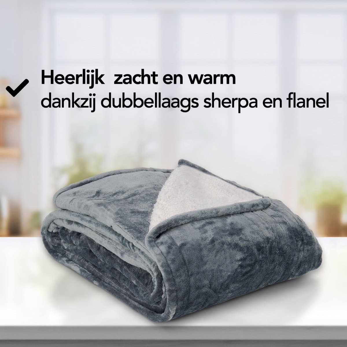 Brixy Elektrische Deken - Warmtedeken - 1 Persoons - 160 x 130 cm - Met Timer - Bovendeken - Fleece - Antraciet thumbnail 2