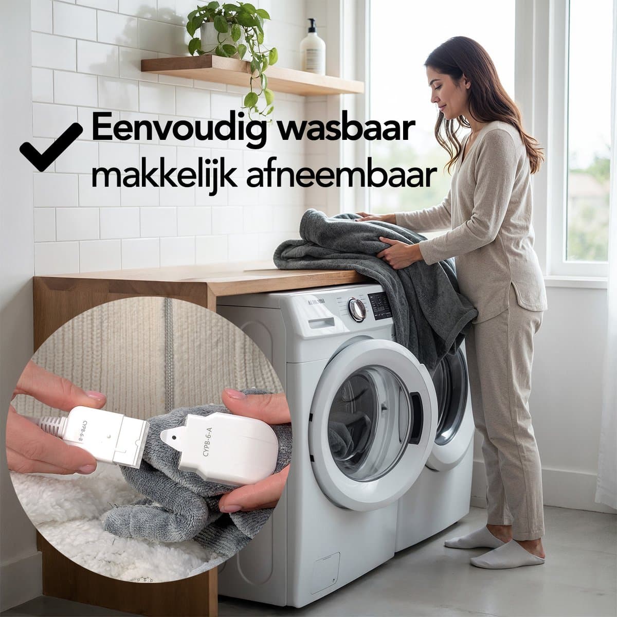 Brixy Elektrische Deken - Warmtedeken - 1 Persoons - 160 x 130 cm - Met Timer - Bovendeken - Fleece - Antraciet thumbnail 5