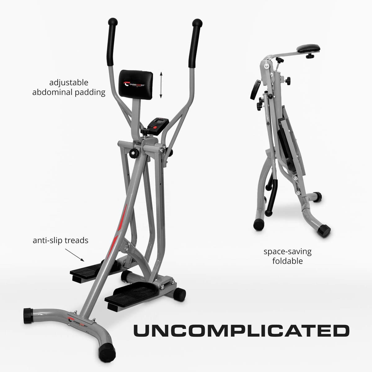 Christopeit Crosstrainer opvouwbaar voor thuis - Gewrichtsvriendelijk - LCD - 100kg - Walker thumbnail 5