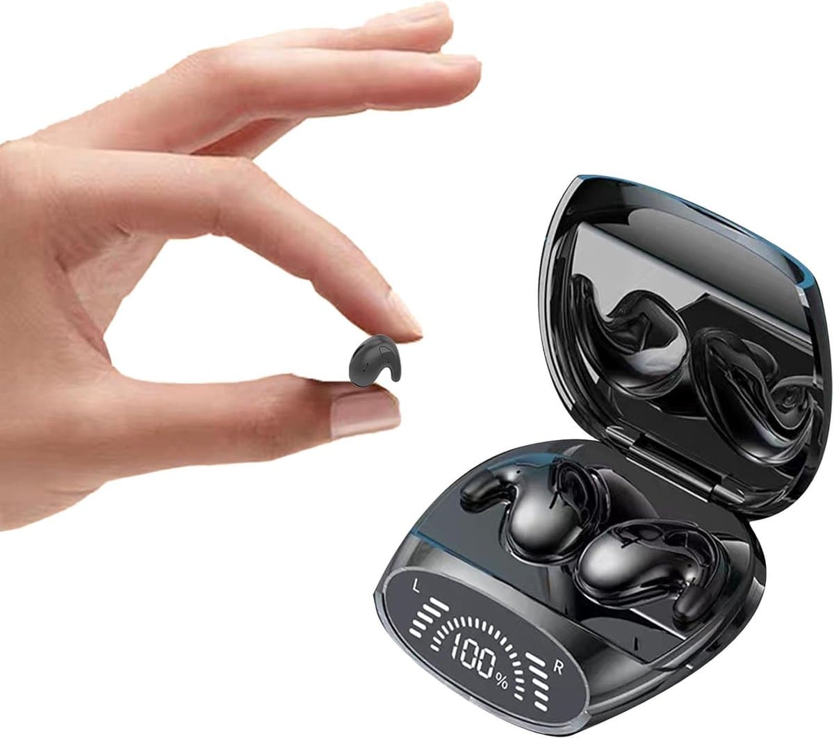 De Beste Gadgets Bluetooth Slaap-Oordopjes – Zwart, voor zijslapers